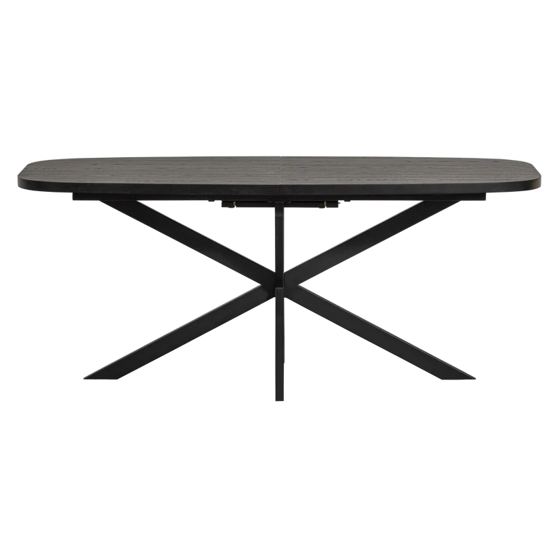 Arros esstisch ausziehbar 180-220x90 cm mdf schwarz