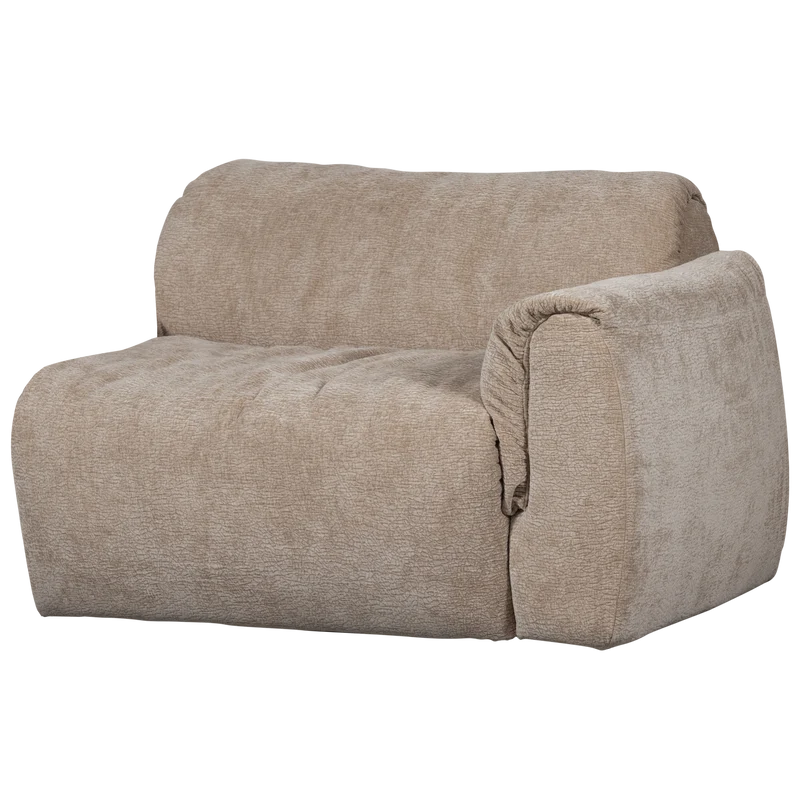Baggy 1-sitzer element arm rechts 3D chenille sand