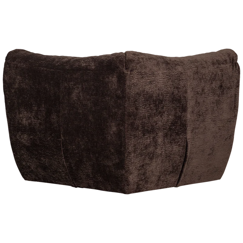 Baggy eckelement 3D chenille dunkelbraun