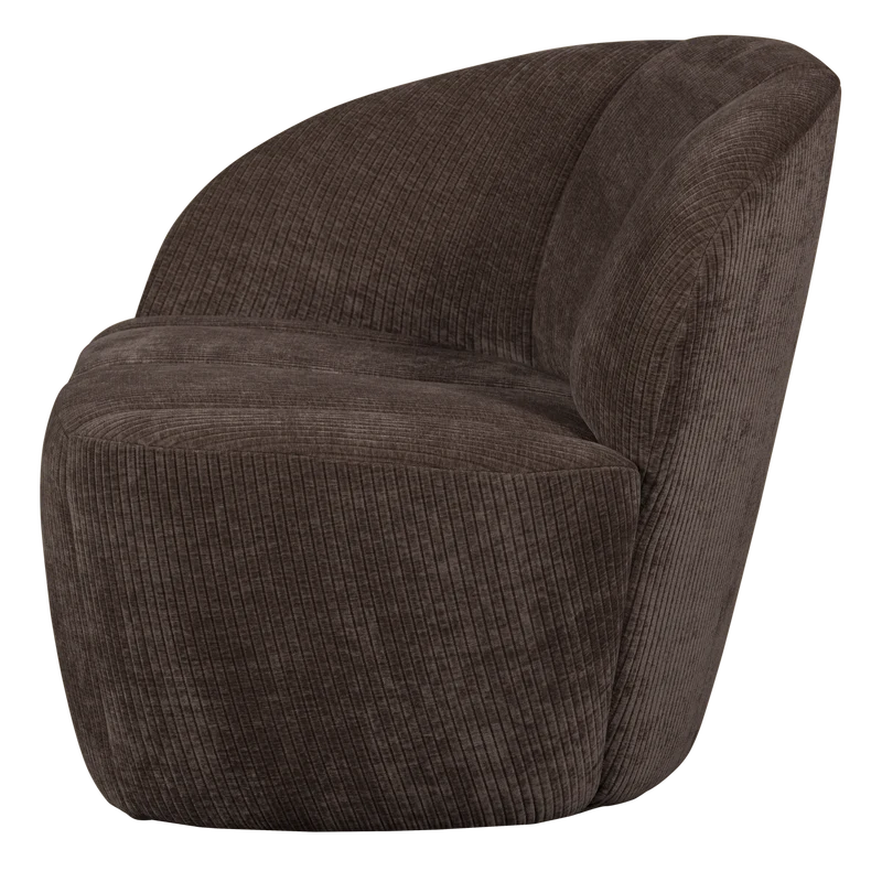 Mojo 2-sitzer bank links gerippter braun