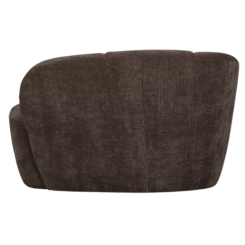 Mojo 2-sitzer bank links gerippter braun