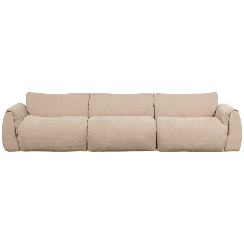 Baggy 3-sitzer gewebte chenille sand