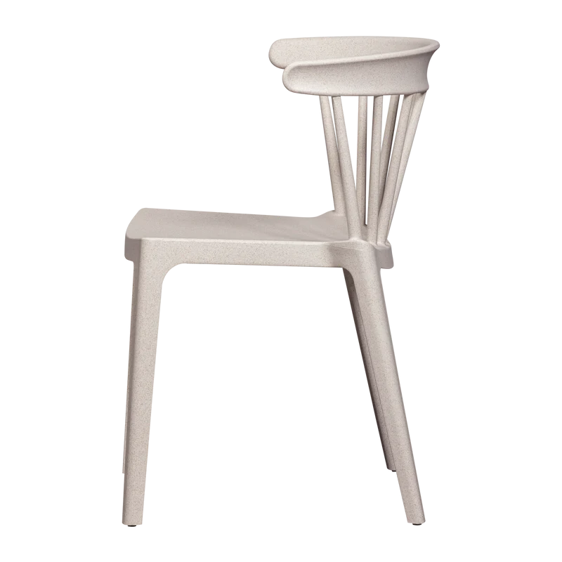 Bliss gartenstuhl mit stangen biofaser off white melange