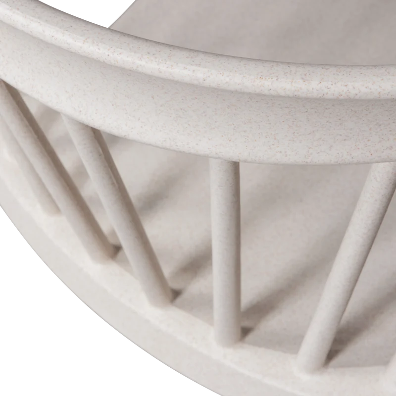 Bliss gartenstuhl mit stangen biofaser off white melange