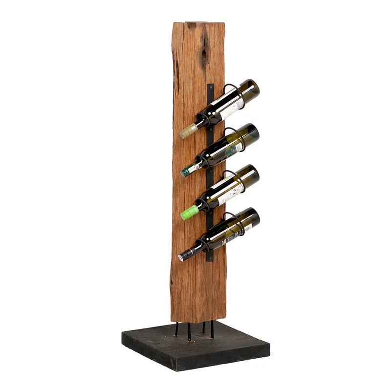 Flaschenständer RANJA-M ca. H120cm 4 Flaschen Teak