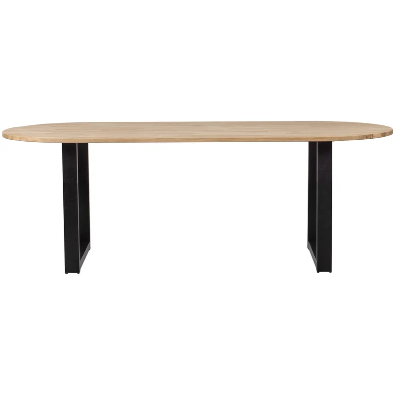 Combi-Tablo tisch oval eiche U-leg
