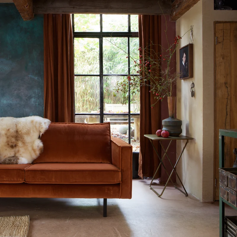 Rodeo sofa 3-sitzer velvet rost