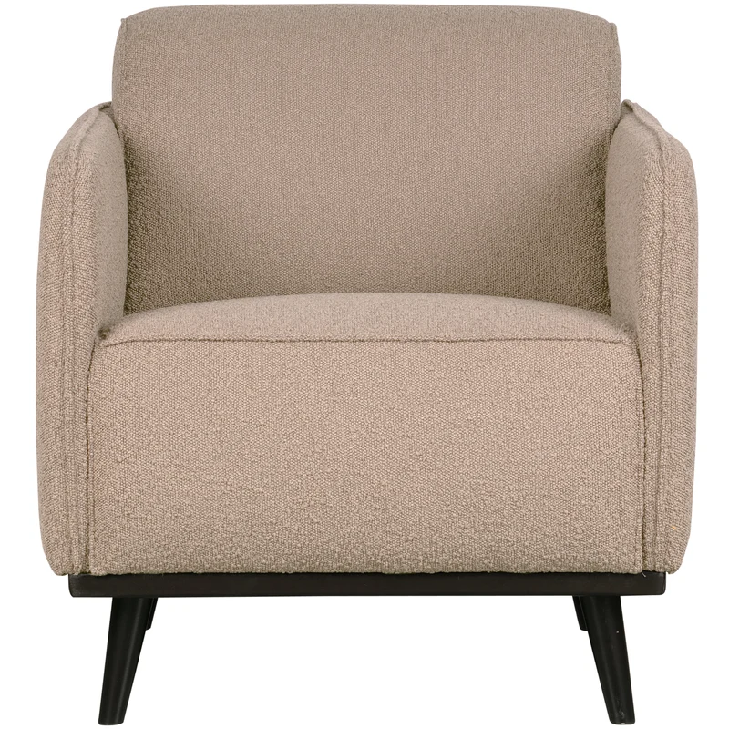 Statement arm chair bouclé beige