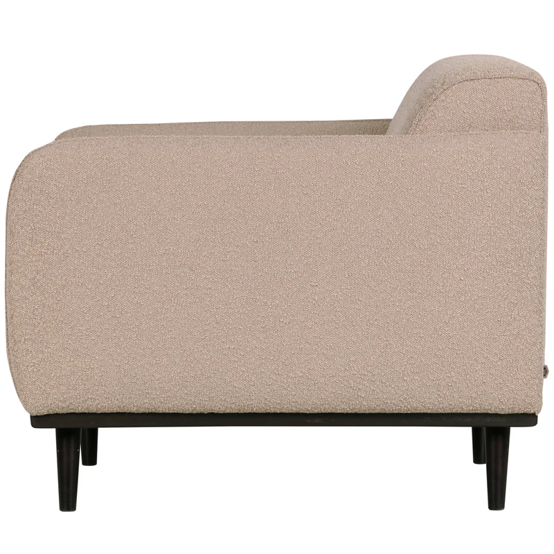Statement arm chair bouclé beige