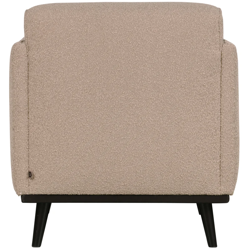Statement arm chair bouclé beige