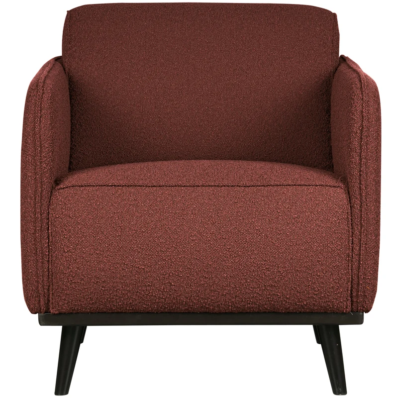 Statement arm chair bouclé kastanie