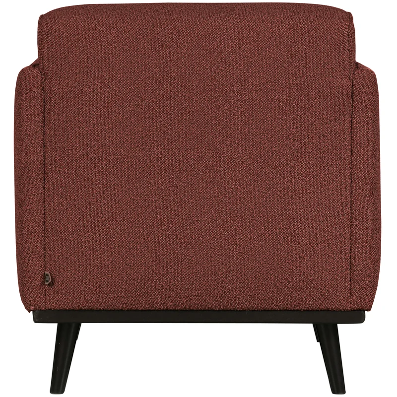 Statement arm chair bouclé kastanie