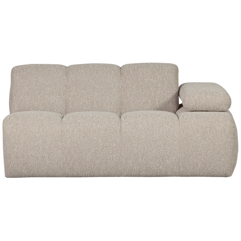 Mojo 1,5-sitzer element arm rechts bouclé beige melange