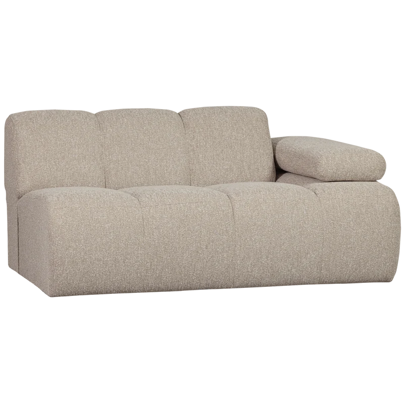Mojo 1,5-sitzer element arm rechts bouclé beige melange