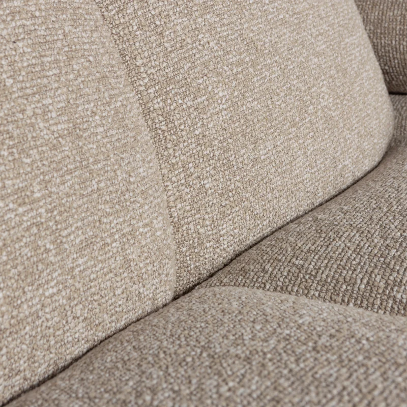 Mojo chaiselongue sofa links bouclé beige melange