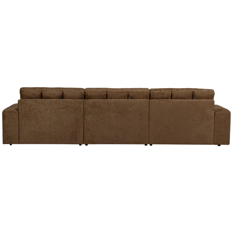 Second Date chaise longue rechts struktur samt brass