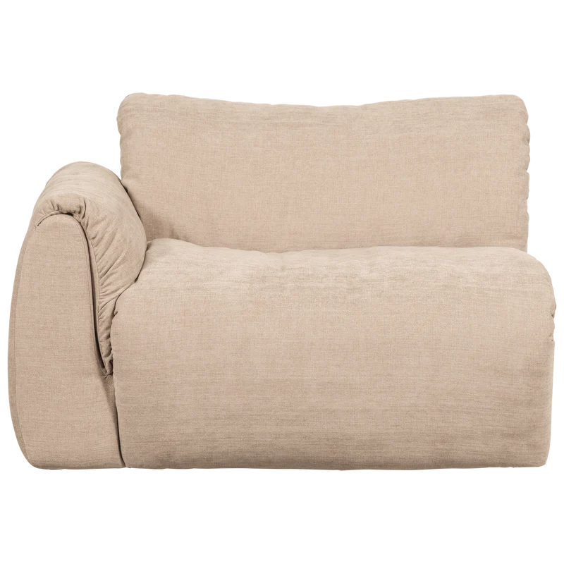 Baggy 1-sitzer element arm links gewebte chenille sand