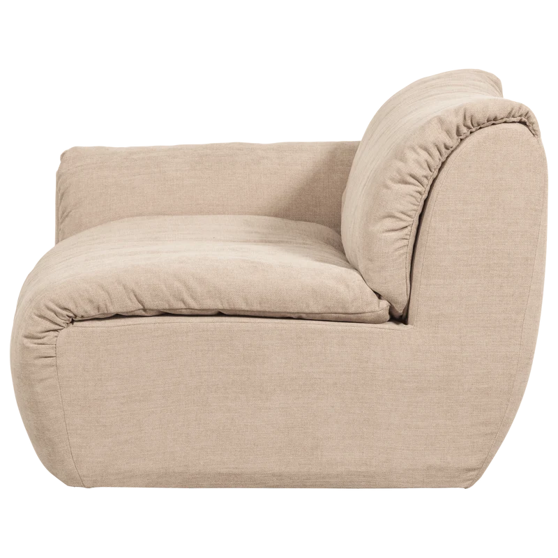 Baggy 1-sitzer element arm links gewebte chenille sand