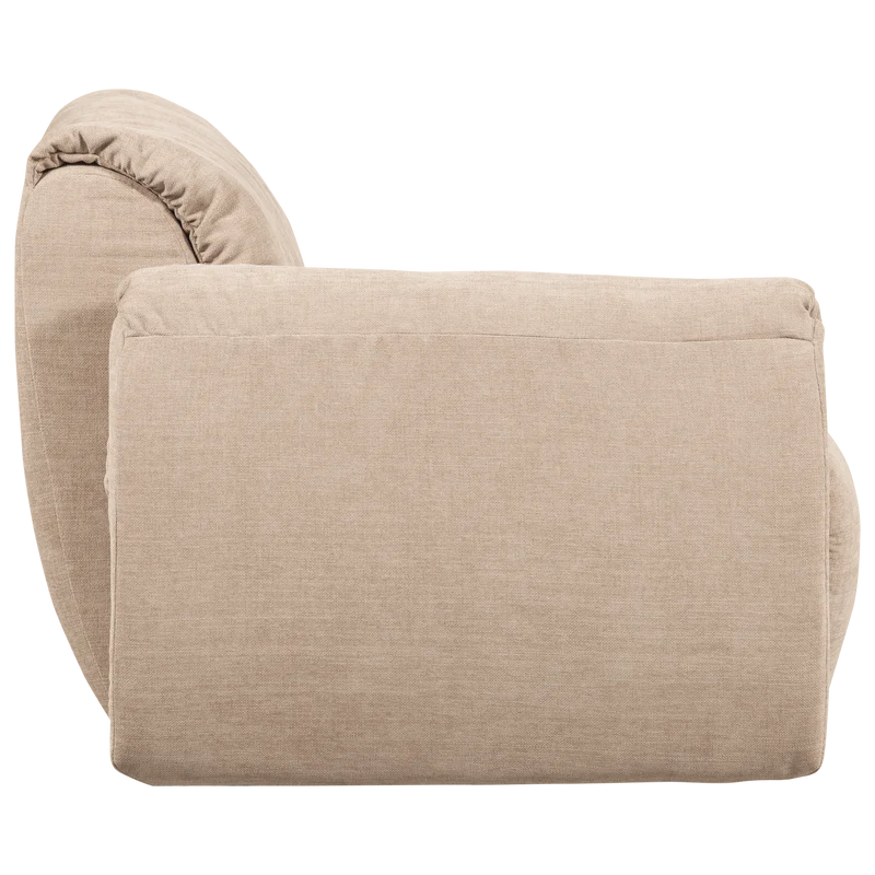 Baggy 1-sitzer element arm links gewebte chenille sand