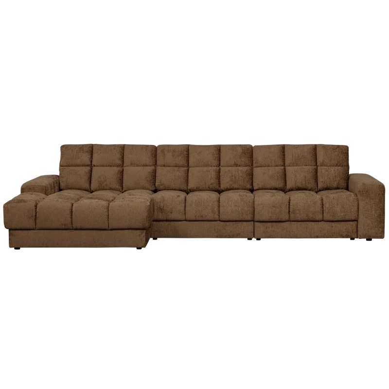 Second Date chaise longue links struktur samt brass