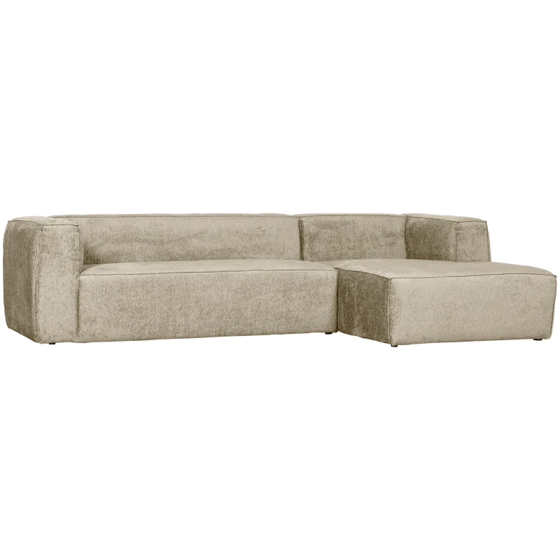Bean eckbank rechts structure velvet buttermilk