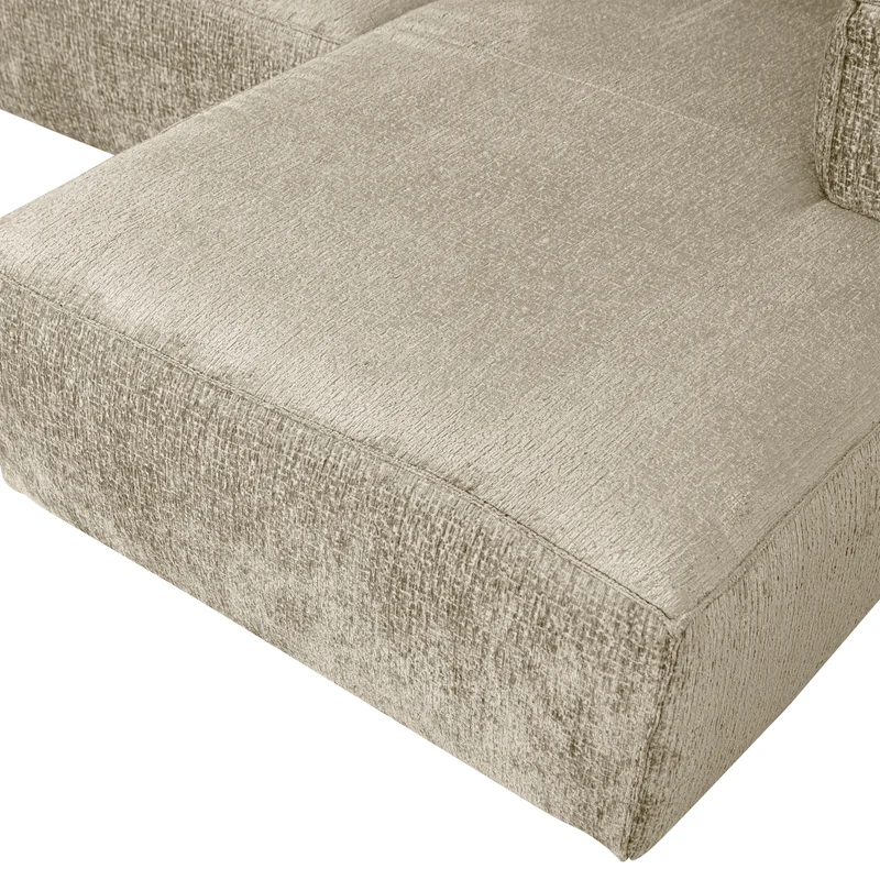 Bean eckbank rechts structure velvet buttermilk