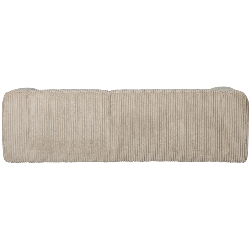 Bean chaise longue sofa rechts cord travertin