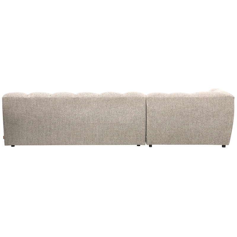 Allure chaise longue links gewebtes natur melange