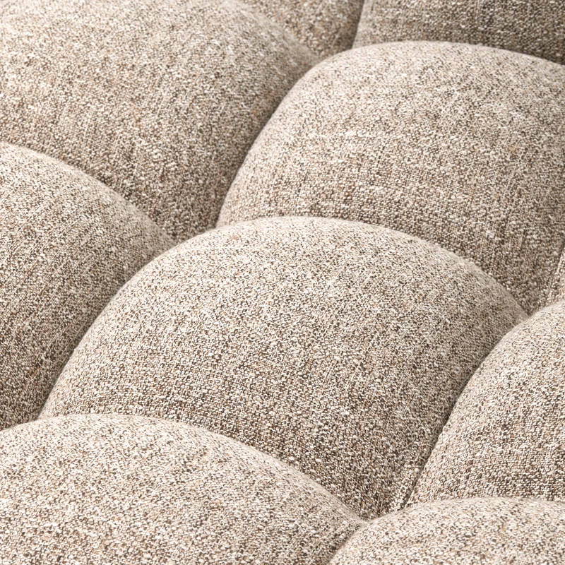 Allure chaise longue links gewebtes natur melange
