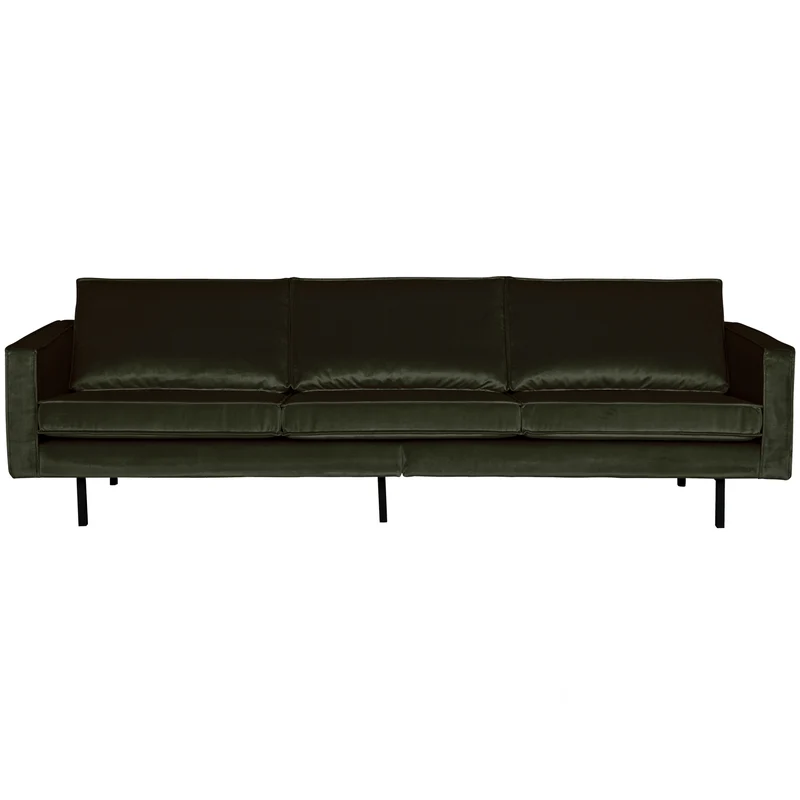 Rodeo sofa 3-sitzer velvet dunkelgrün