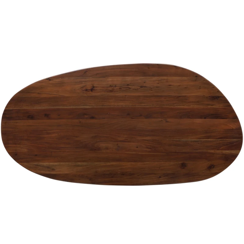 Roundly esstisch/schreibtisch mangoholz walnuss 200x100