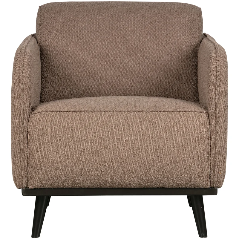 Statement arm chair bouclé nougat