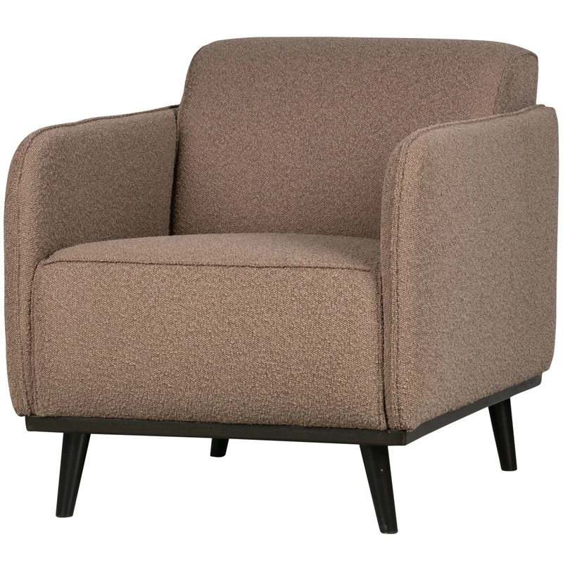 Statement arm chair bouclé nougat