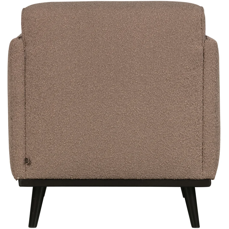 Statement arm chair bouclé nougat