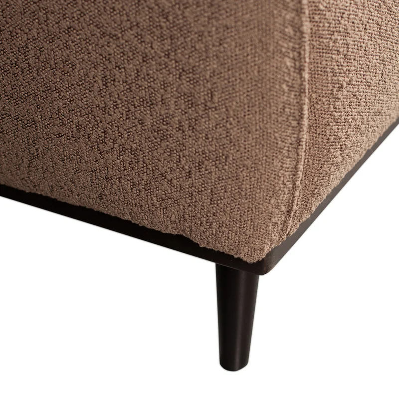 Statement arm chair bouclé nougat