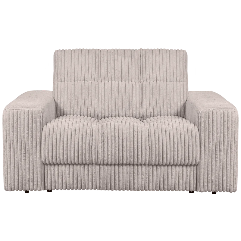 Second Date loveseat gerippter stoff natur