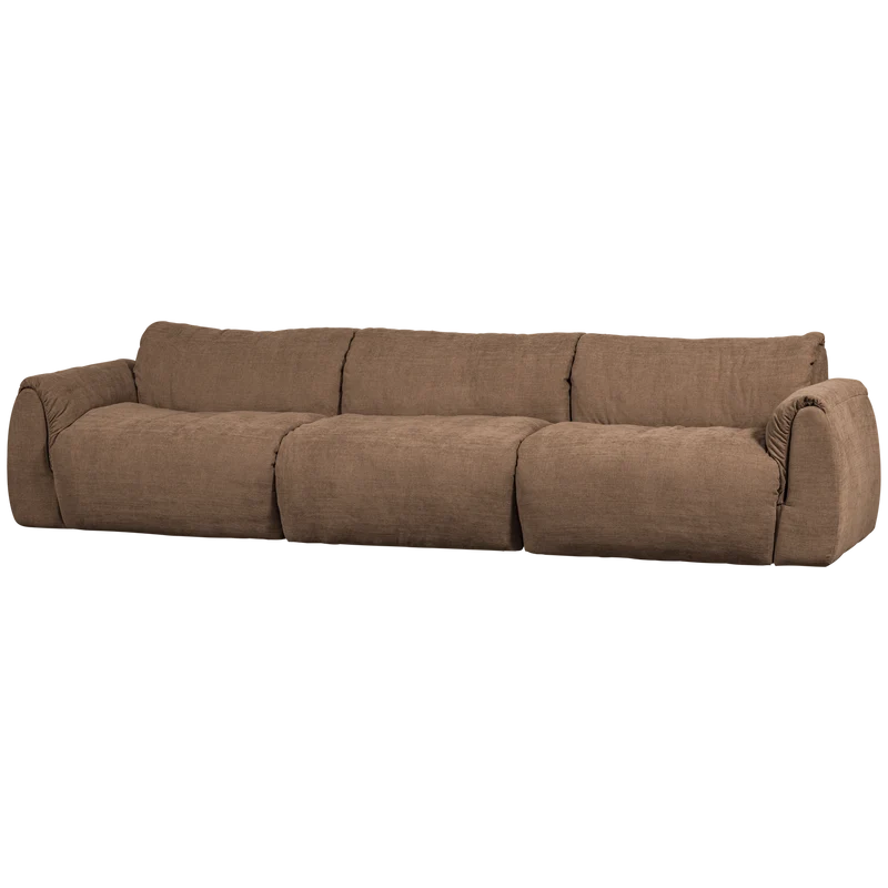 Baggy 3-sitzer gewebte chenille braun