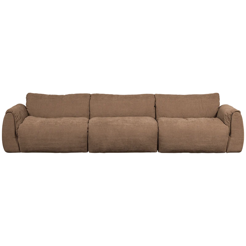 Baggy 3-sitzer gewebte chenille braun