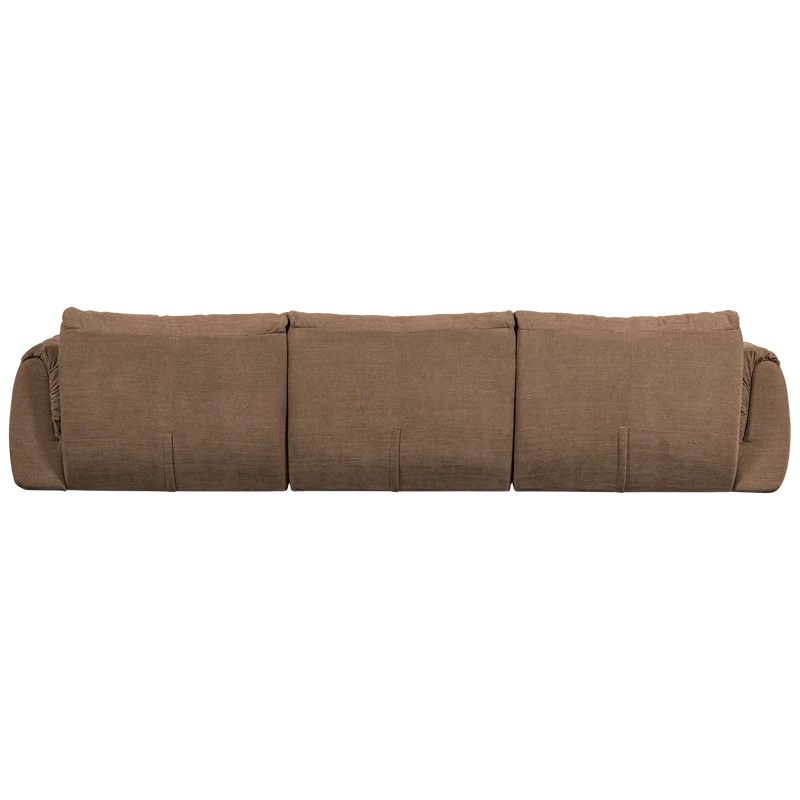 Baggy 3-sitzer gewebte chenille braun