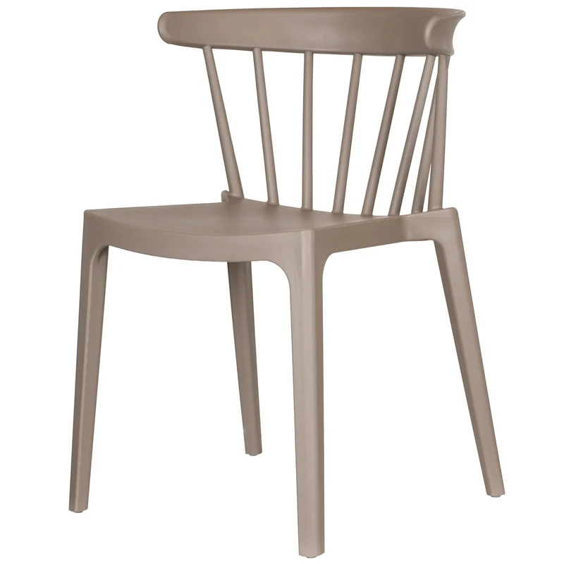 Bliss gartenstuhl mit stangen kunststoff taupe