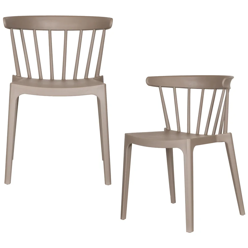 Bliss gartenstuhl mit stangen kunststoff taupe