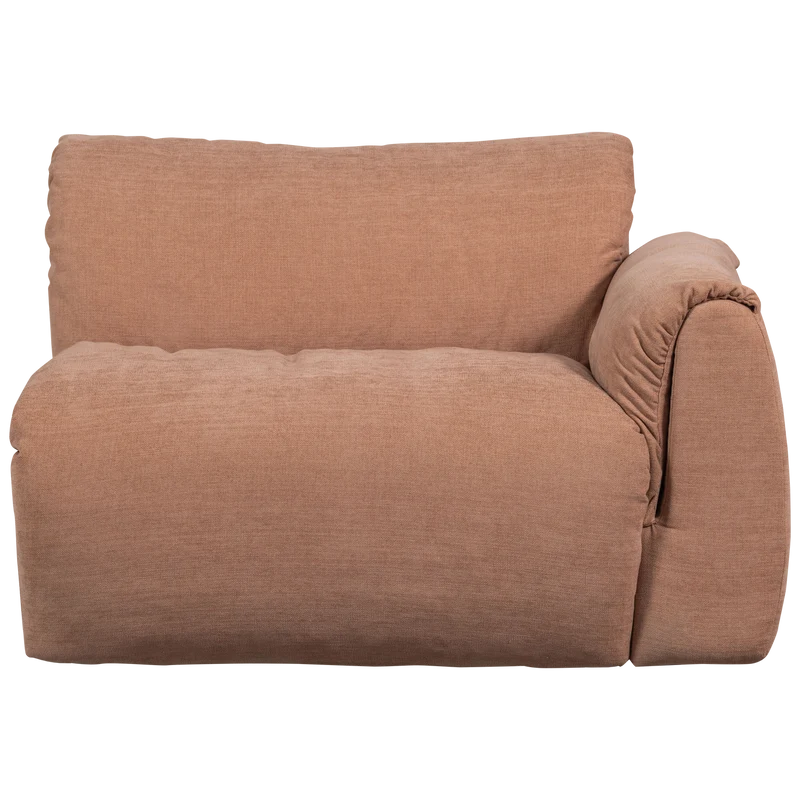 Baggy 1-sitzer element arm rechts gewebte chenille altrosa