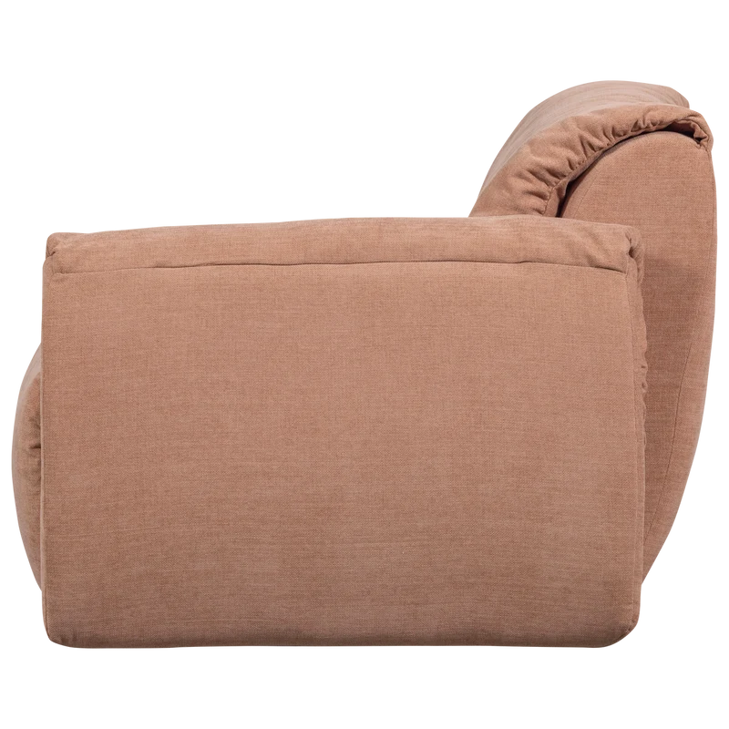 Baggy 1-sitzer element arm rechts gewebte chenille altrosa