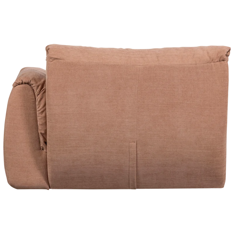 Baggy 1-sitzer element arm rechts gewebte chenille altrosa