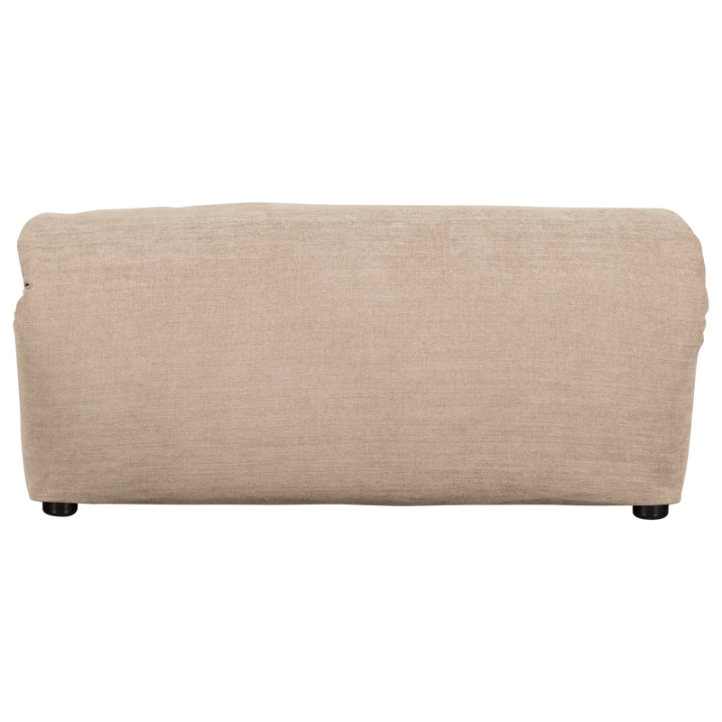 Baggy hocker gewebte chenille sand