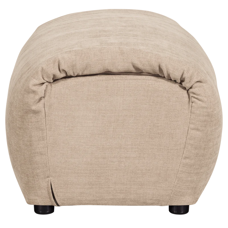 Baggy hocker gewebte chenille sand
