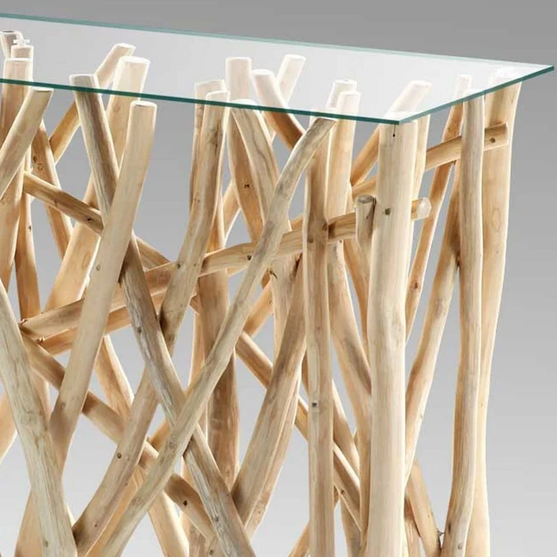 Teak Designer Konsolentisch DRIFT Natur ca. 120x40cm Flur