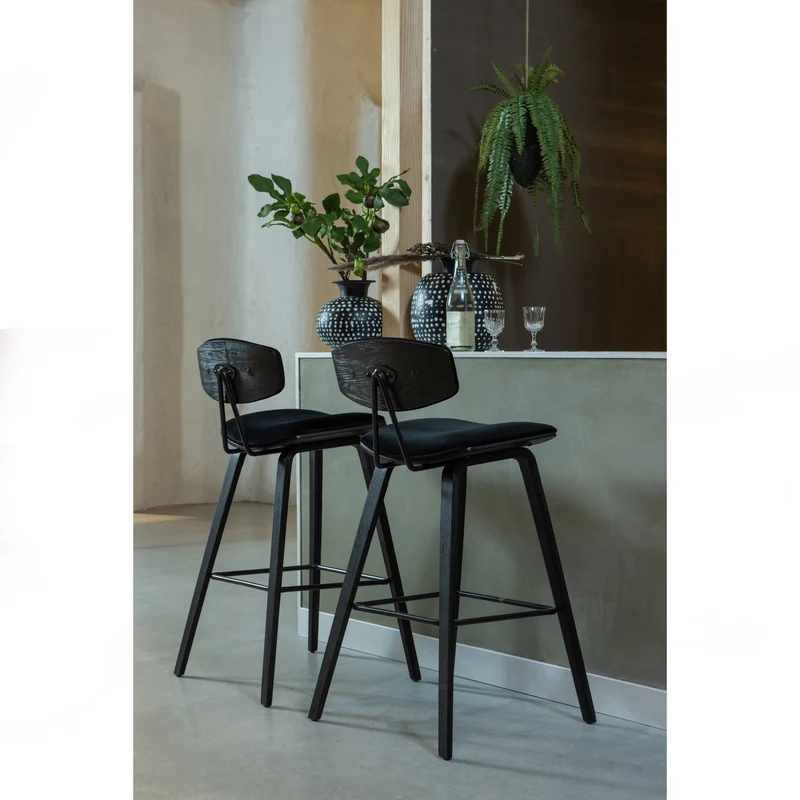 Senn barhocker velvet schwarz