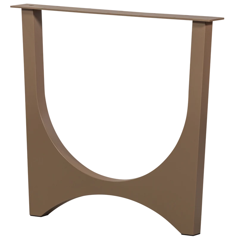 Zaandam design fusse metal dunkler sand