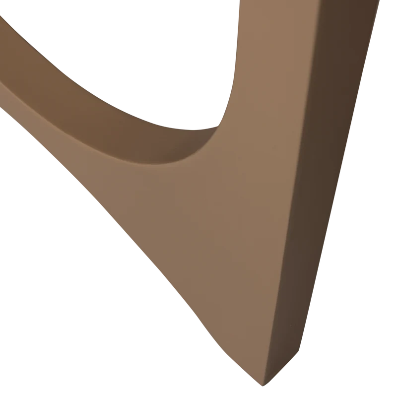 Zaandam design fusse metal dunkler sand